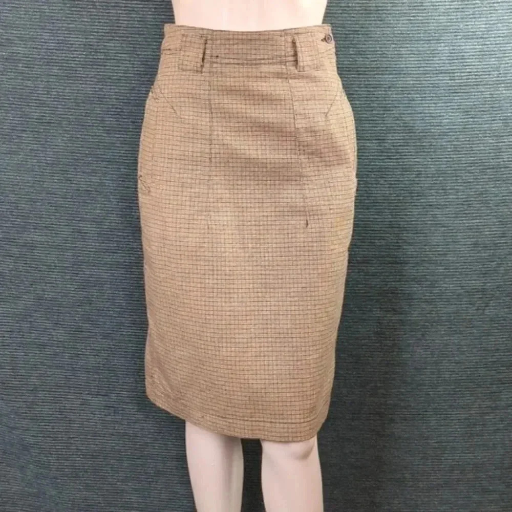 Vintage 80s In-Wear Women's Suit; Skirt & Blazer 100% Cotton - Picture 7 of 16